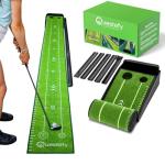 Indoor Putting Green with Auto Return & Non-Slip Surface