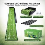 Indoor Putting Green with Auto Return & Non-Slip Surface
