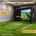 10x8FT Golf Simulator Enclosure with HD Impact Screen