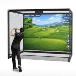 Indoor Golf Simulator Enclosure with HD Impact Screen