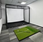 Indoor Golf Simulator Enclosure with HD Impact Screen