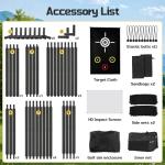 10x8FT Golf Simulator Enclosure with HD Impact Screen