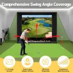10x8FT Golf Simulator Enclosure with HD Impact Screen