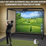 Indoor Golf Simulator Enclosure with HD Impact Screen