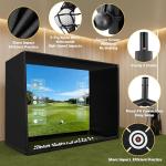 10x8FT Golf Simulator Enclosure with HD Impact Screen