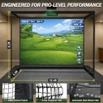 Indoor Golf Simulator Enclosure with HD Impact Screen