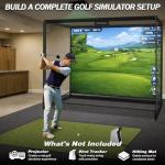Indoor Golf Simulator Enclosure with HD Impact Screen