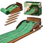 Extra Large Indoor Golf Putting Green with Ball Return