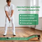 Extra Large Indoor Golf Putting Green with Ball Return