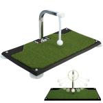 PGM Golf Swing Trainer with Adjustable Height Mat