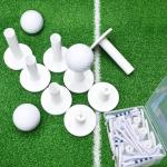 32-Piece Mixed Size Rubber Golf Tees Set