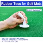 32-Piece Mixed Size Rubber Golf Tees Set
