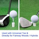 32-Piece Mixed Size Rubber Golf Tees Set