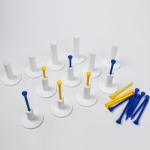 32-Piece Mixed Size Rubber Golf Tees Set