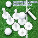 32-Piece Mixed Size Rubber Golf Tees Set