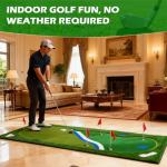 Kaoshan Indoor Golf Putting Green Mat - Multiple Sizes