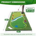 Kaoshan Indoor Golf Putting Green Mat - Multiple Sizes