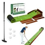 Toptoo Golf Putting Mat with Ball Return System
