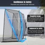 MOXOW 10x8 Golf Cage with Simulator Screen
