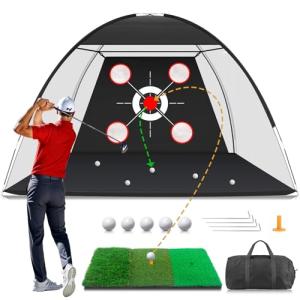 Golf Net and Practice Mat for Backyard Training