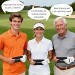 Golf Swing Training Aid Arm Band with Instructions