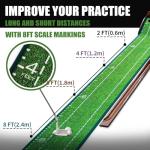 GimiYaa Indoor/Outdoor Golf Putting Mat with Auto Return