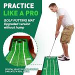 Indoor Golf Putting Mat with Auto Ball Return