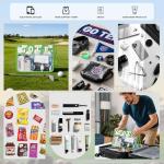 Golf Cosmetic Bag for Women with Clear Zipper