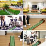 Indoor Golf Putting Mat with Auto Ball Return
