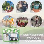 Golf Cosmetic Bag for Women with Clear Zipper