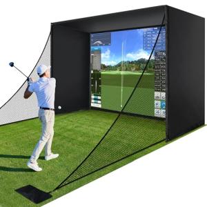 Sturdum Golf Simulator Enclosure with HD Screen