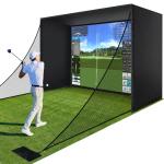 Sturdum Golf Simulator Enclosure with HD Screen