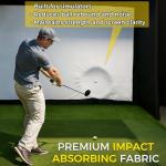 10 x 8 ft Golf Simulator Enclosure with Impact Screen