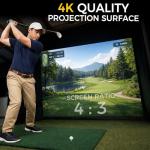 10 x 8 ft Golf Simulator Enclosure with Impact Screen