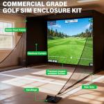 Neoaider 10 x 8 ft Golf Simulator Enclosure Kit