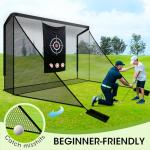 Silipull Golf Cage with Impact Screen and Enclosure