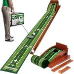 Kalramay Indoor Golf Putting Mat with Ball Return