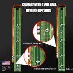 Kalramay Indoor Golf Putting Mat with Ball Return