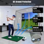 MOXOW 10x8 Golf Cage with Simulator Screen