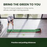 Portable Golf Putting Mat with Ball Return