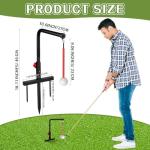 Golf Swing Trainer Set with Height Adjustments