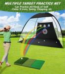 10x7FT Golf Net with Foldable Mat and Targets
