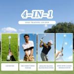 Retractable Golf Swing Trainer for Right-Handers