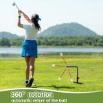 Golf Swing Trainer Set with Height Adjustments