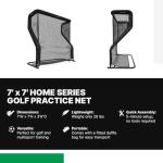 7'x7' Golf Training Net with Auto Ball Return