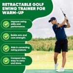 Retractable Golf Swing Trainer for Right Handed Golfers