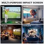 Golf Simulator Impact Screen - 4mm Thick, Ultra Clear