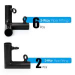 Aoneky Golf Simulator Enclosure Frame Corner Kit