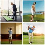 Retractable Golf Swing Trainer for Right Handed Golfers