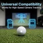 450 Pcs Golf Club Labels and Reflective Dot Stickers